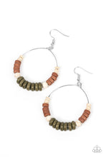 Load image into Gallery viewer, Paparazzi Earthy Esteem - Green Earrings
