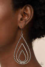 Load image into Gallery viewer, Paparazzi Tastefully Twisty - Black Earrings
