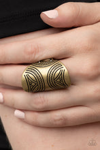 Load image into Gallery viewer, Paparazzi Pharaoh Party - Brass Ring
