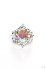 Load image into Gallery viewer, Paparazzi Bow Down to Dazzle - White Ring
