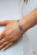 Load image into Gallery viewer, Paparazzi Sideswiping Shimmer - Silver Bracelet
