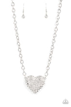 Load image into Gallery viewer, Paparazzi Heartbreakingly Blingy - White Necklace
