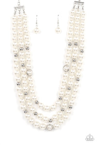 Paparazzi Needs No Introduction - White Necklace