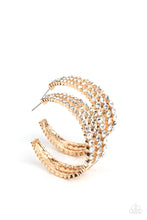Load image into Gallery viewer, Paparazzi Cosmopolitan Cool - Gold Hoop Earrings
