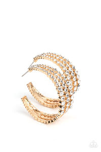 Paparazzi Cosmopolitan Cool - Gold Hoop Earrings