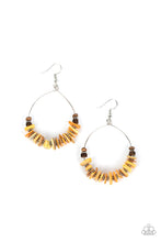 Load image into Gallery viewer, Paparazzi Hawaiian Kiss - Yellow Earrings
