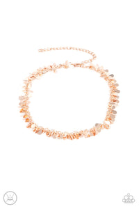Paparazzi Surreal Shimmer - Rose Gold Choker Necklace