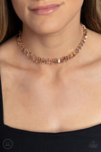 Load image into Gallery viewer, Paparazzi Surreal Shimmer - Rose Gold Choker Necklace
