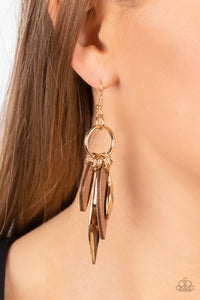 Paparazzi Primal Palette - Gold Earrings