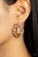 Load image into Gallery viewer, Paparazzi We All Scream for Ice QUEEN - Gold Post Earrings
