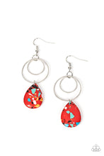 Load image into Gallery viewer, Paparazzi Terrazzo Tempo - Red Earrings
