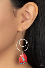 Load image into Gallery viewer, Paparazzi Terrazzo Tempo - Red Earrings
