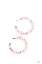 Load image into Gallery viewer, Paparazzi Yacht Royale - Pink Hoop Earrings
