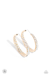 Paparazzi GLITZY By Association - Gold Hoop Earrings