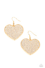 Load image into Gallery viewer, Paparazzi Romantic Reign - Gold Earrings
