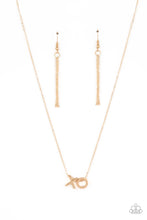 Load image into Gallery viewer, Paparazzi Hugs and Kisses - Gold Necklace
