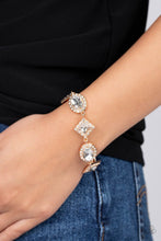 Load image into Gallery viewer, Paparazzi Decade of Dazzle - Gold Bracelet
