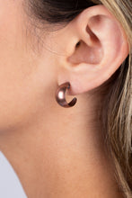 Load image into Gallery viewer, Paparazzi Burnished Beauty - Copper Hoop Earrings
