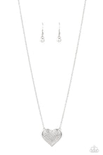 Load image into Gallery viewer, Paparazzi Spellbinding Sweetheart - White Heart Necklace
