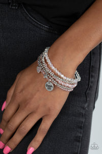 Paparazzi Teenage DREAMER - Pink Bracelets