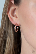 Load image into Gallery viewer, Paparazzi Triumphantly Textured - Rose Gold Earrings
