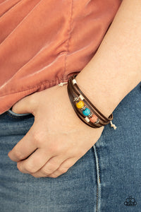Paparazzi Homespun Radiance - Multi Leather Bracelet