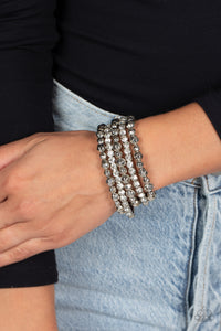 Paparazzi Top Notch Twinkle - White Bracelets