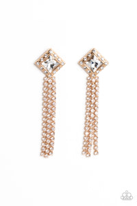 Paparazzi Seasonal Sparkle - Gold Earrings