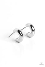 Load image into Gallery viewer, Paparazzi Catwalk Curls - Silver Mini Hoops
