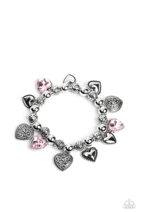 Paparazzi Charming Crush - Pink Bracelet