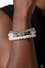 Load image into Gallery viewer, Paparazzi CUBE Your Enthusiasm - White Bracelets
