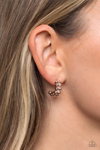 Paparazzi Bubbling Beauty - Rose Gold Earrings