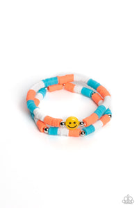 Paparazzi In SMILE - Orange Stretch Bracelets