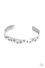 Load image into Gallery viewer, Paparazzi Starburst Shimmer - Blue Cuff Bracelet
