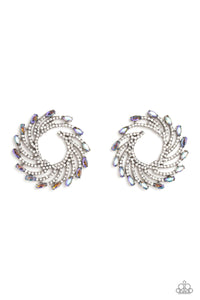 Paparazzi Firework Fanfare - Multi Post Earrings