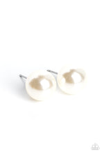 Load image into Gallery viewer, Paparazzi Debutante Details - White Post Earrings
