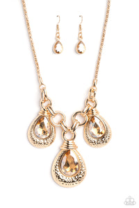 Paparazzi Built Beacon - Gold Necklace