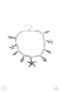 Paparazzi Stars and Shells - Silver Anklet