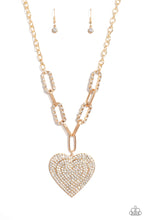 Load image into Gallery viewer, Paparazzi Roadside Romance - Gold Heart Necklace
