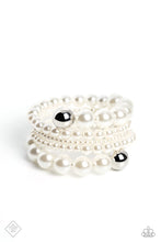 Load image into Gallery viewer, Paparazzi Pleasing Pirouette - White Bracelet
