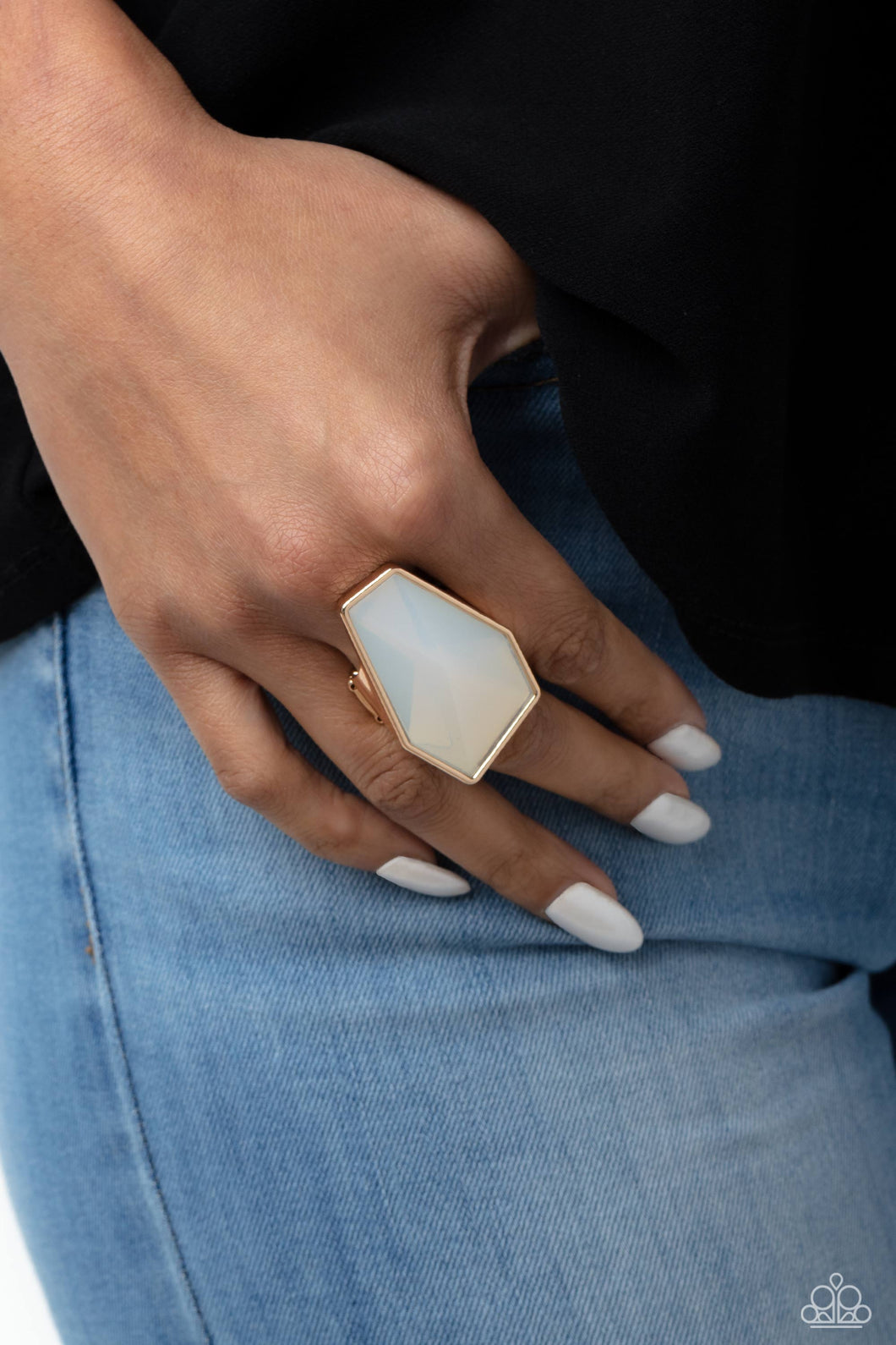 Paparazzi Geotic Glaze - Gold Ring