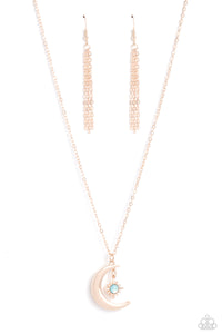 Paparazzi Stellar Sway - Rose Gold Necklace