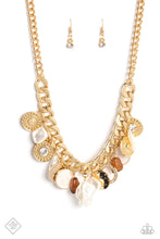 Load image into Gallery viewer, Paparazzi Now SEA Here - Gold Necklace
