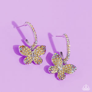 Paparazzi Whimsical Waltz - Yellow Earrings