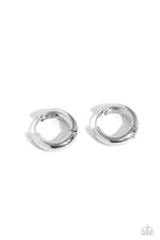 Load image into Gallery viewer, Paparazzi Simply Sinuous - Silver Hoop Earrings
