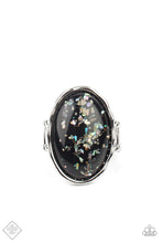 Load image into Gallery viewer, Paparazzi Glittery With Envy - Black Ring
