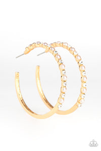 Paparazzi A Sweeping Success - Gold Hoop Earrings