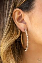 Load image into Gallery viewer, Paparazzi A Sweeping Success - Gold Hoop Earrings
