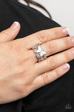 Load image into Gallery viewer, Paparazzi All FLUTTERED Up - White Ring
