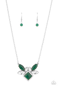 Paparazzi Amulet Avenue - Green Necklace